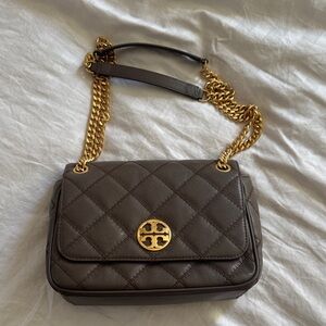 Tory Burch Quilted Shoulder Bag with Gold Chain